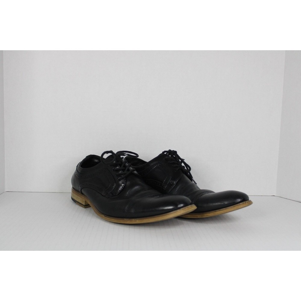 Stacy Adams Mens Dickinson 25066-001 Black Lace Up Wingtip Oxford Shoes Sz 8.5 M